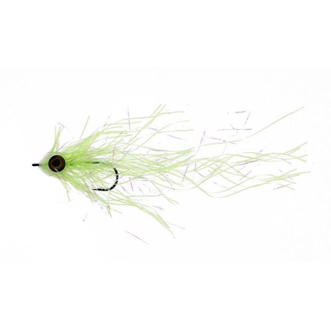 Unique Flies Mylar Pike Glowing, lime