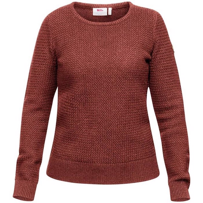 Fjällräven Övik Structure Sweater Women-terracotta pink