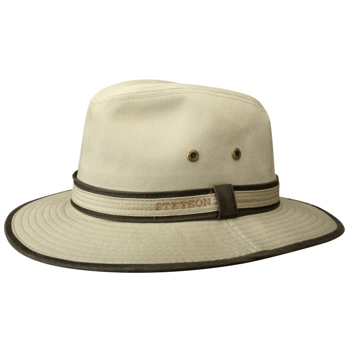Se Stetson Ava Traveller Protective Sun hat UPF40+, beige-L - Hat hos Outdoornu.dk