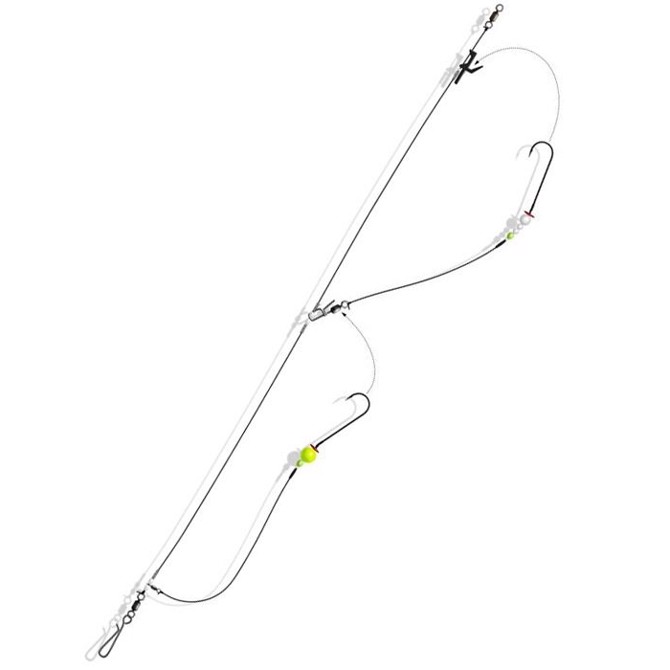 Zebco Fladfisk- / surfcasting forfang med righolder "Team KR"