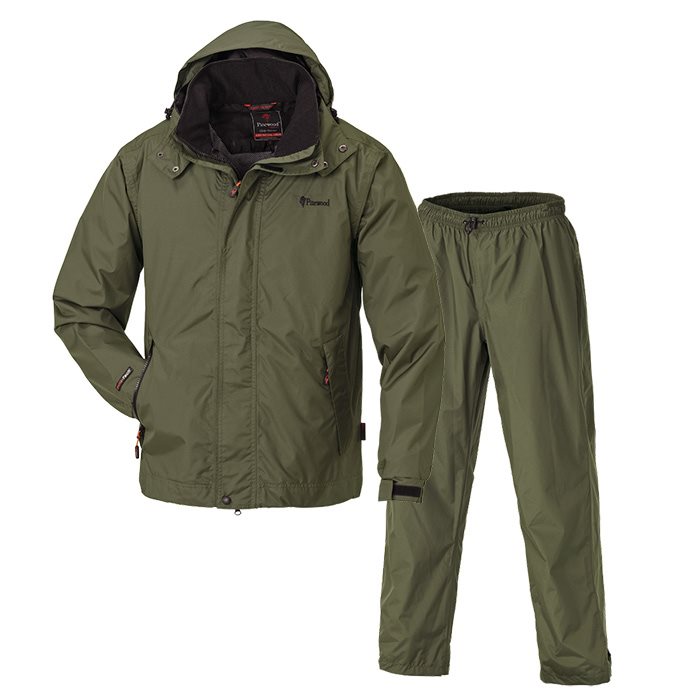 Se Pinewood Tornado Extreme regnsæt 20.000mm-green-XL - Regntøj, poncho hos Outdoornu.dk