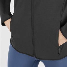 Salomon Outrack Full Zip Midlayer Women, black