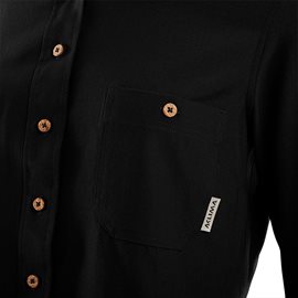 Aclima Leisurewool Woven Woman Shirt, jet black