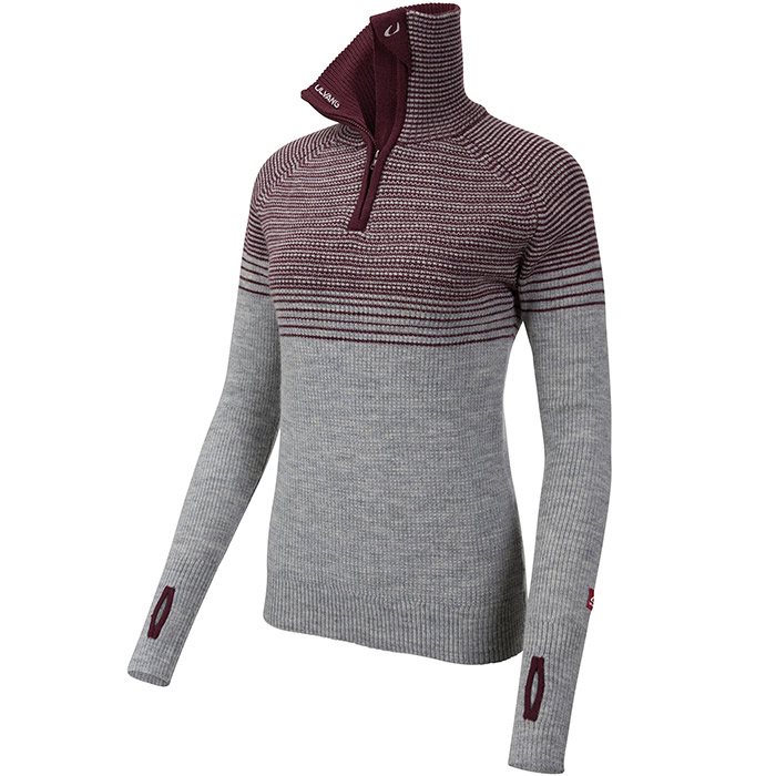 Ulvang Alta half zip Women, grey melange / fig