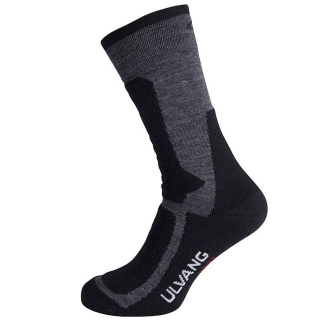 Ulvang Hiking Merino uldstrømper, charcoal/black-34-36 - Herretøj