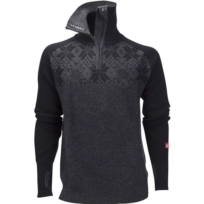 Ulvang Rav Kiby Men uldtrøje, black/charcoal-M