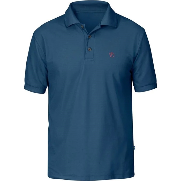 Fjallraven Crowley Pique Shirt Uncle Blå 2xl T Shirt Polo Shirt