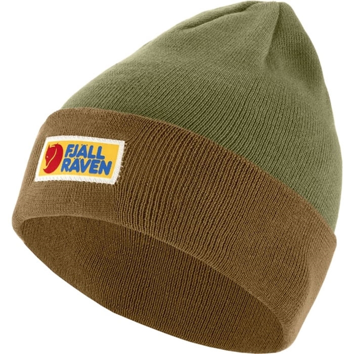 Fjallraven Vardag Classic Beanie Buckwheat Brown / Laurel Green Hue