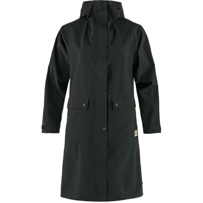 Fjällräven Rain Parka Kvinder / Damer-Sort-XL – Regntøj, poncho