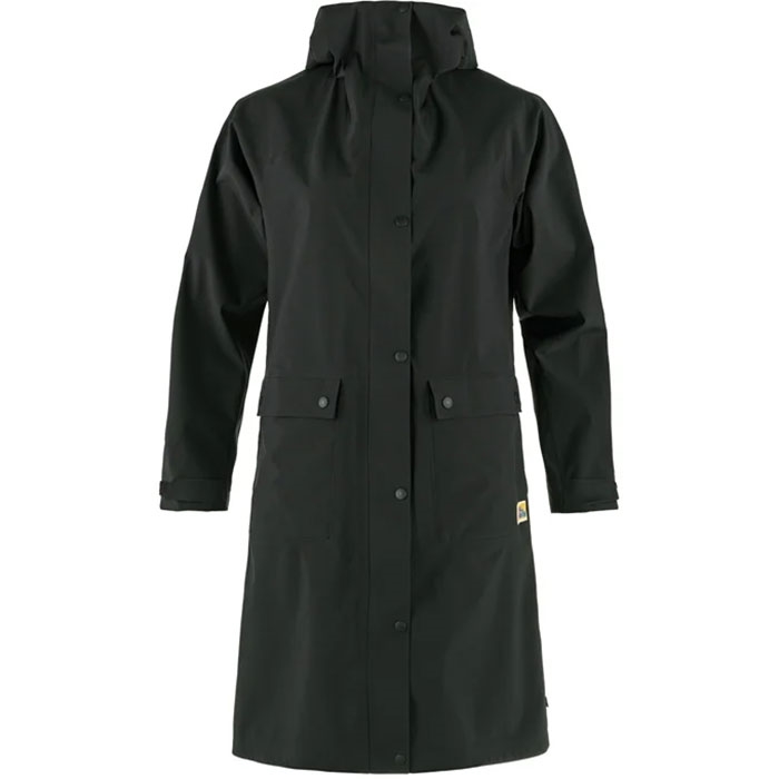 Fjällräven Rain Parka Women-black-S - Regntøj, poncho