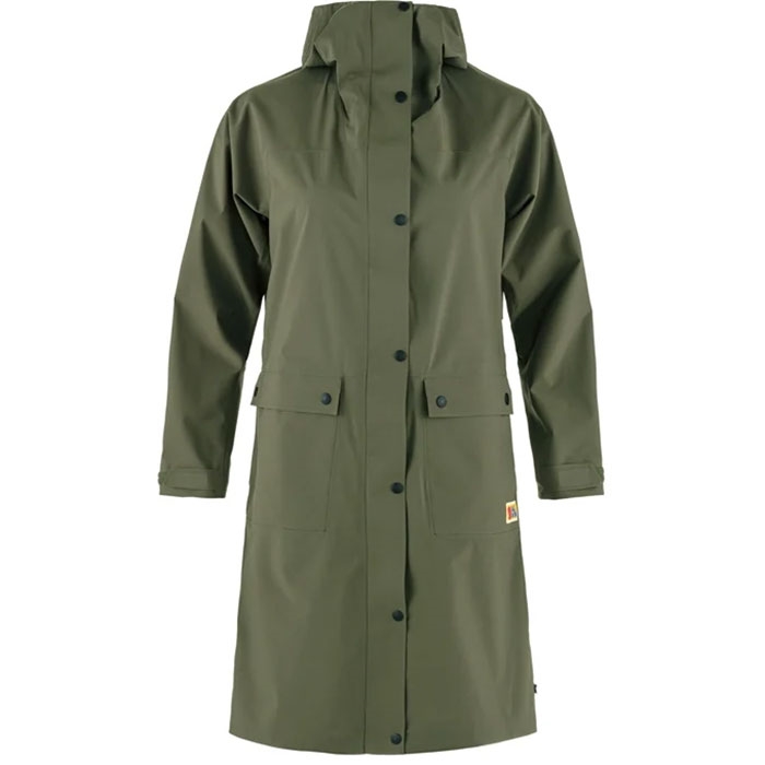 Fjällräven Rain Parka Women-laurel green-XL - Regntøj, poncho