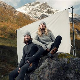 Ulvang Vegard Half-Zip Women 100% norsk uld, nature melange