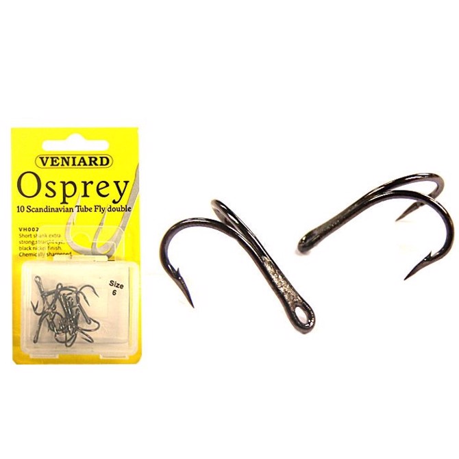 Veniard Osprey Scandinavian dobbeltkrog til rørfluer - Kroge til rørfluer