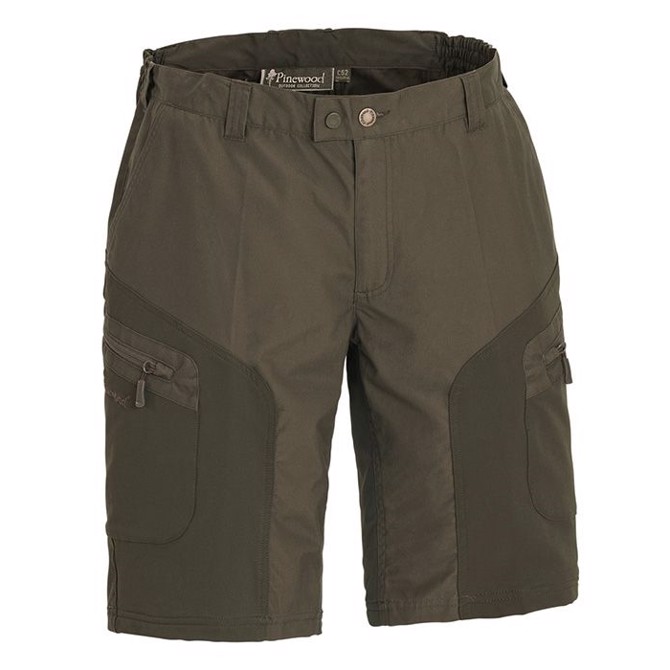 Pinewood Vildmark Stretch Shorts-d.olive/mossgreen-48 - Shorts