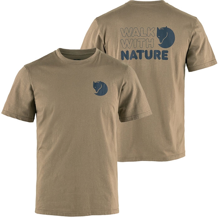 Fjällräven Walk With Nature T-Shirt-suede brown-S