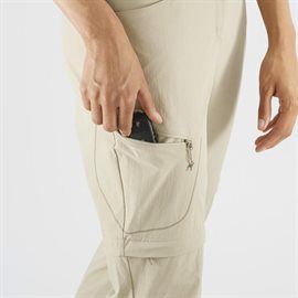 Salomon Wayfarer Zip-Off Pants Woman, plaza taupe