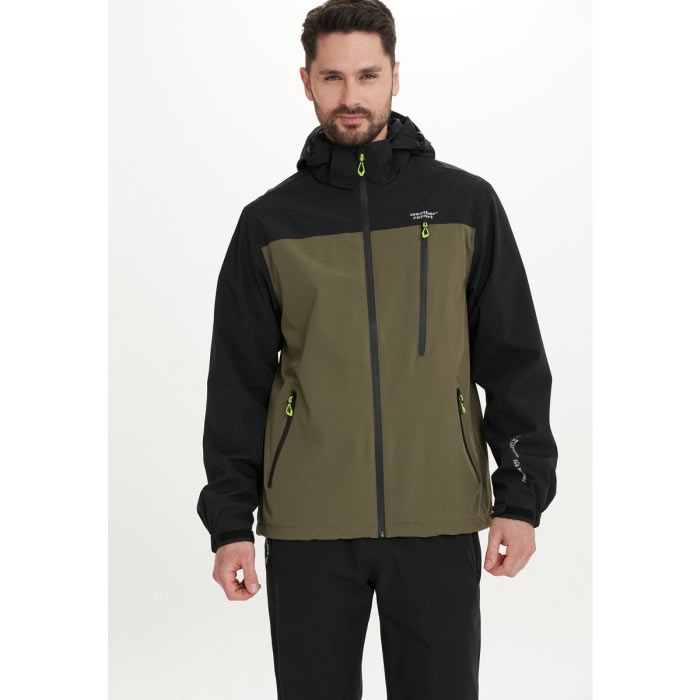 Se Weather Report Delton M AWG Jacket Men 15000mm-tarmac/black-XL - Regntøj, poncho hos Outdoornu.dk