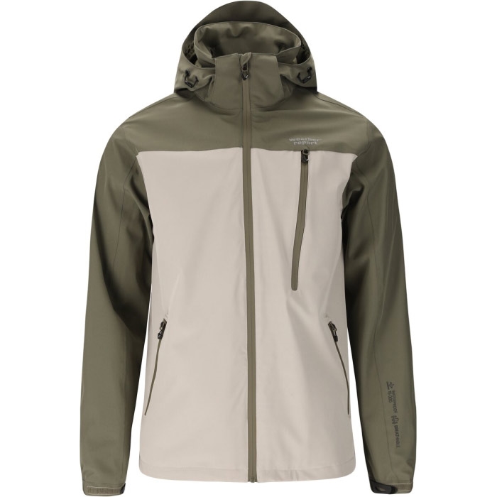 Weather Report Delton M AWG Jacket Herre / Mænd 15000mm-tea leaf-L – Regntøj, poncho