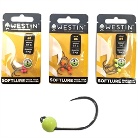 Westin Softlure single hook w.tungsten, 5 stk.