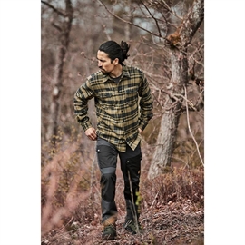 Whistler Flannel Checked skjorte, dark olive