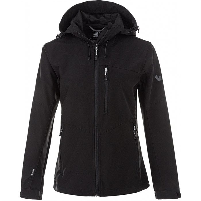 Whistler PBlåa Softshell damejakke 8000mm-Sort-44 – Regntøj, poncho