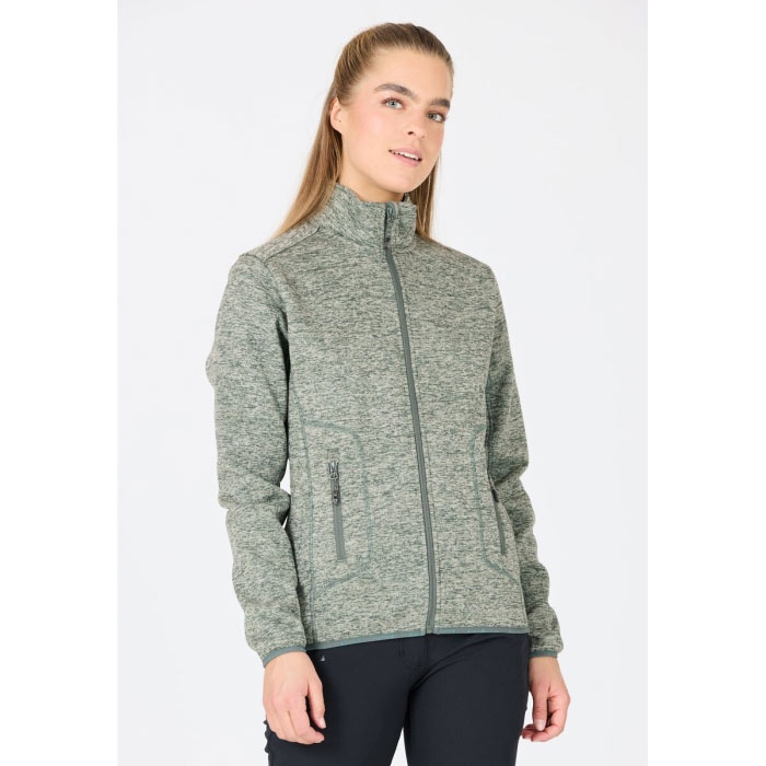 Whistler Samani Melange Fleece Balsam Grøn Fleecejakker Softshell