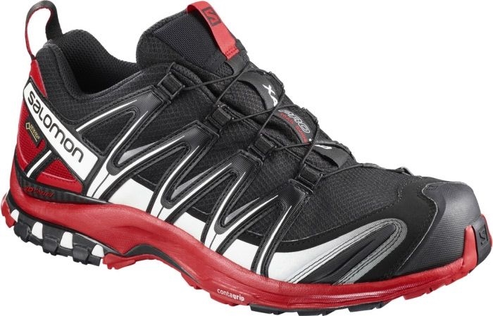 detail Hest Mastery Salomon XA Pro 3D GTX sko, black/barbados cherry