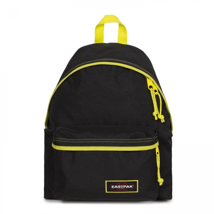 Se Eastpak Padded Pak'r rygsæk 24L-sort m/gul kontrast - Skoletasker / -rygsække hos Outdoornu.dk
